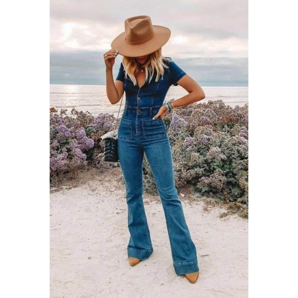 Boho Cowgirl Jumpsuit - Channel Your Inner Free Spirit in Denim