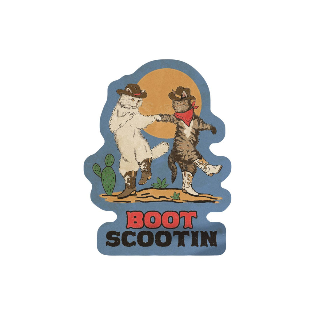 Boot Scootin Kitties sticker pack displayed.