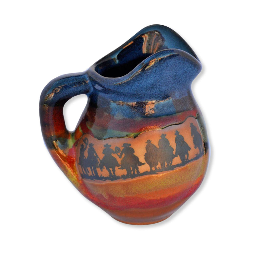 Desert Sunset Cowboy Roundup Creamer - Handcrafted Creamer with Western Charm