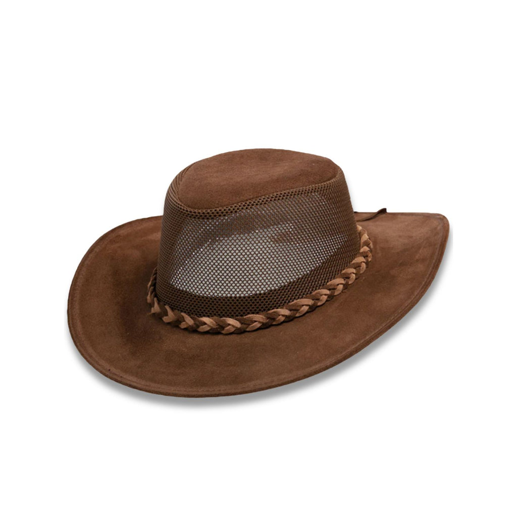 The Lasso Leather Explorer Hat in brown color