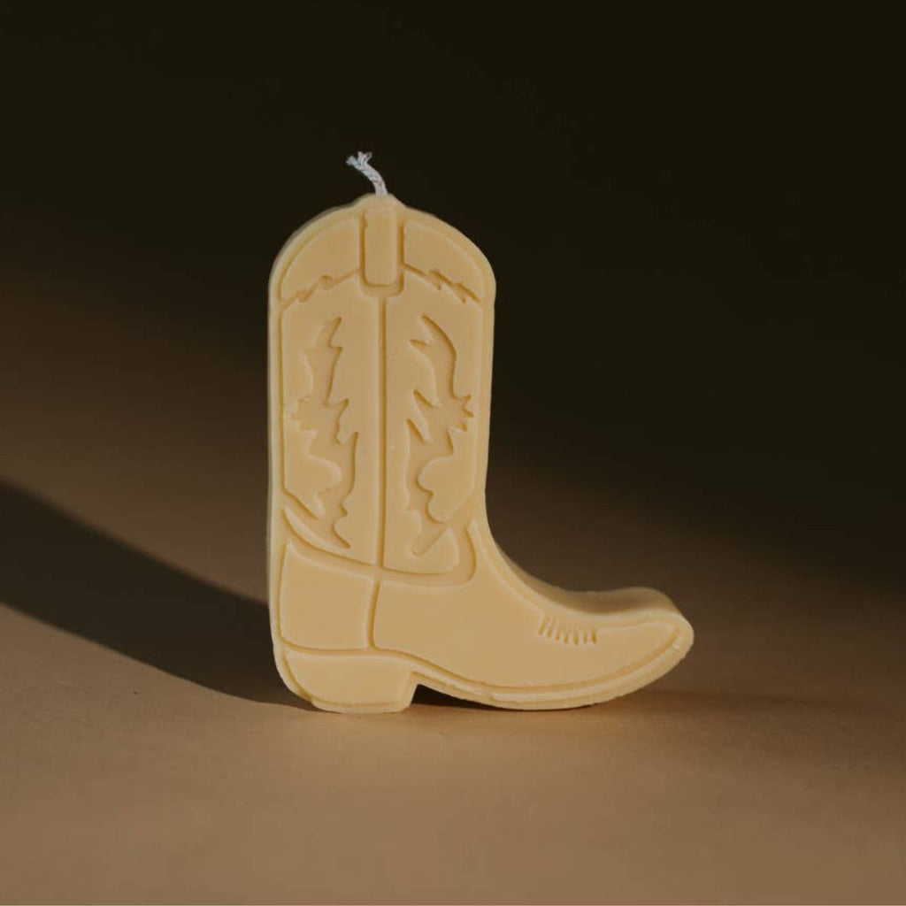 Desert Nashville Boot Candle - Add a Touch of Western Charm to Your Decor