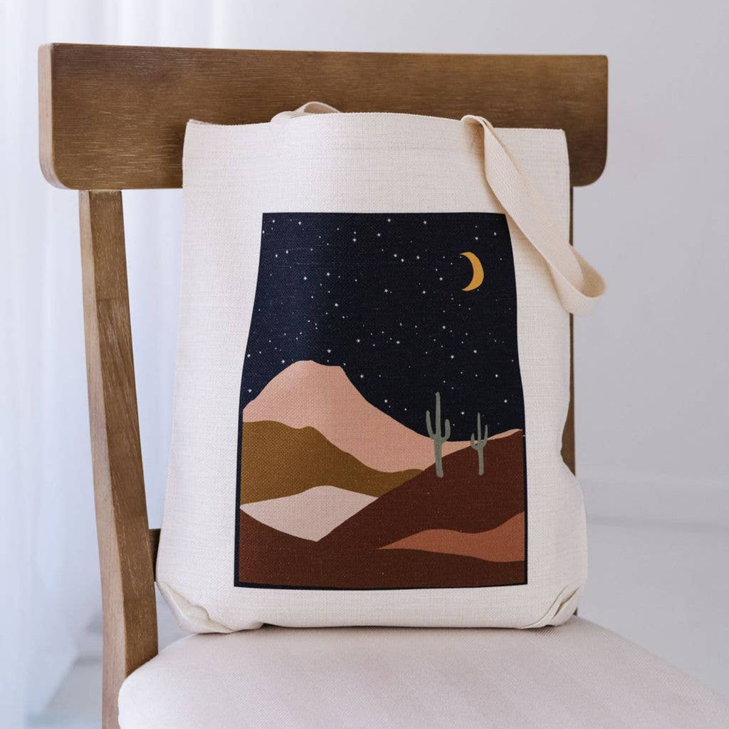 Night Sky Tote - Midnight sky-themed tote perfect for the farmer's market or travel