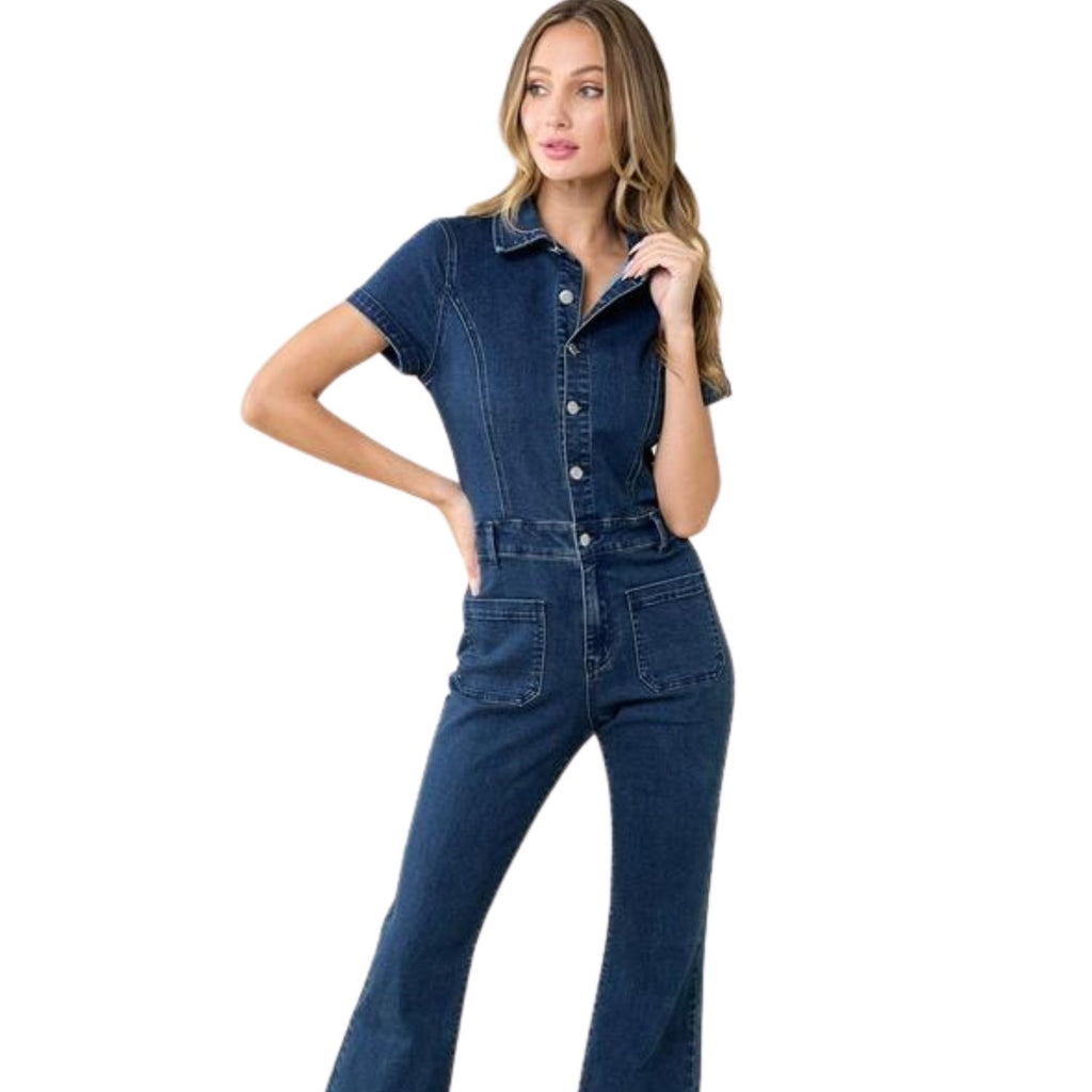 Rodeo Denim Onesie - Get Rodeo Ready in Style with Our Western Jumpsuit