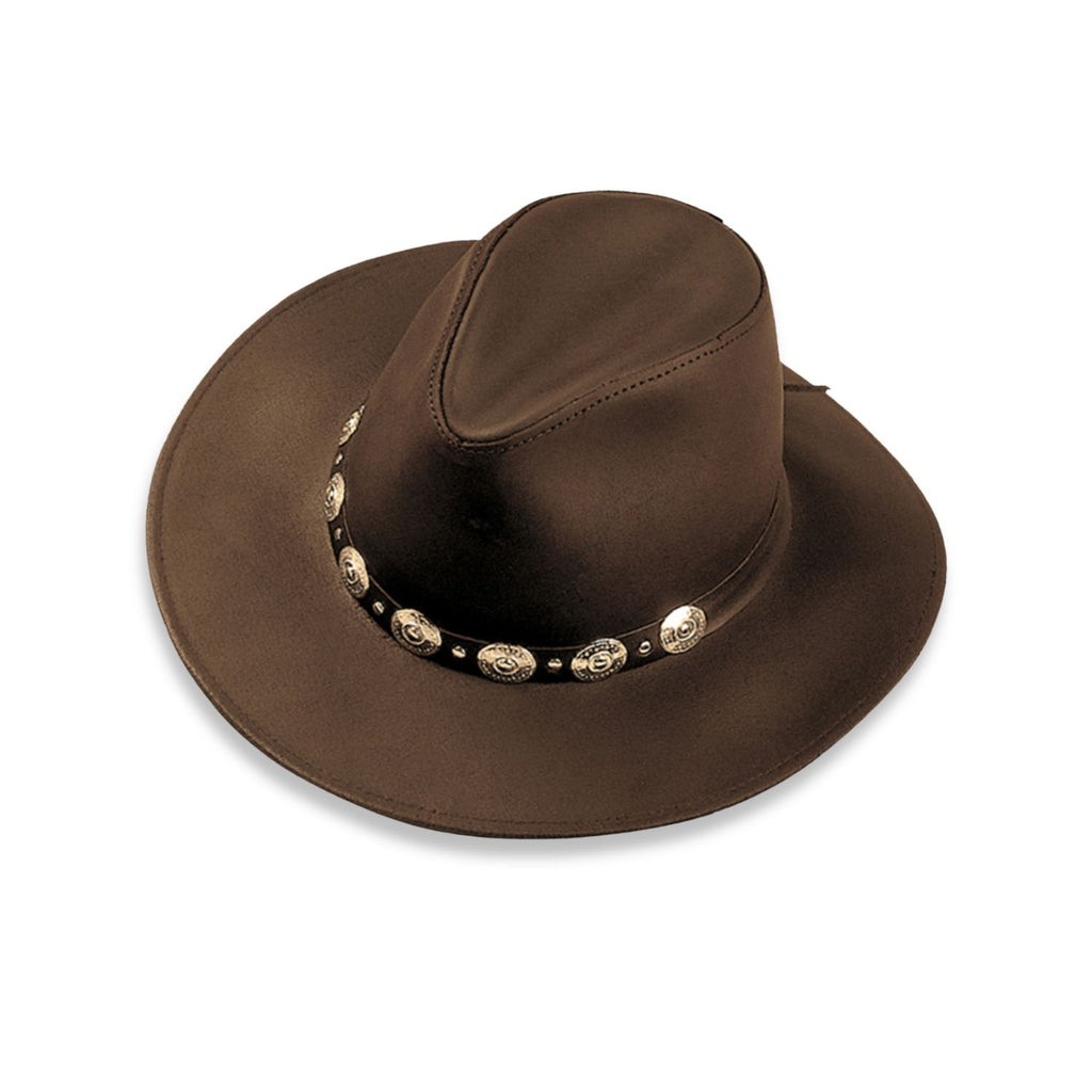 The Wrangler Western Cowboy Hat in chocolate color